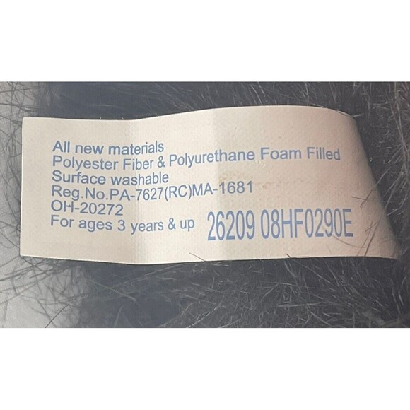 Vintage Hugfun Jumbo Black Gorilla Red Love Heart Plush Stuffed Animal 25” RARE - Picture 12 of 13